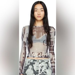 Miaou Mesh Top - Long Sleeve